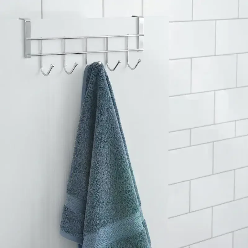 No Drill Over Door Hooks Heavy Duty Space Saving Wall Hanger Organizer for Coat Cap Scarf Bag Home Office Ideal Gift Use view 4