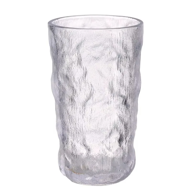 300ml 350ml  Waterfall Glacier Texture Thicken Bark Glass Drink Water Cup