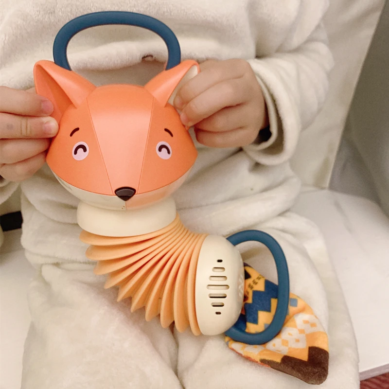 

Fox Accordion Educational Baby Toys Cartoon Animal Accordion Bug Toddler Early Education Music Learning Toy for Boy Girl Gift