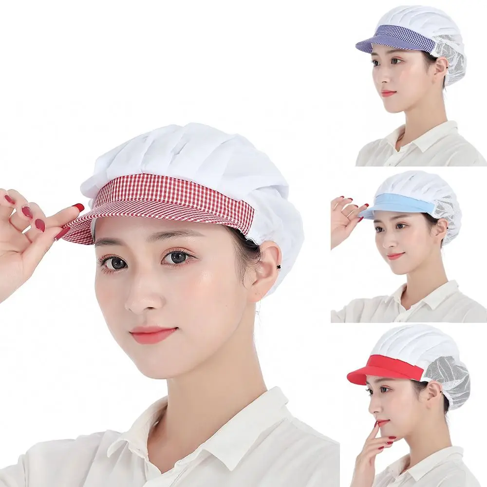 Food Servicer Chef Cap Chic Dustproof Work Wear Kitchen Visors Breathable Cooker Cook Headwear Factory