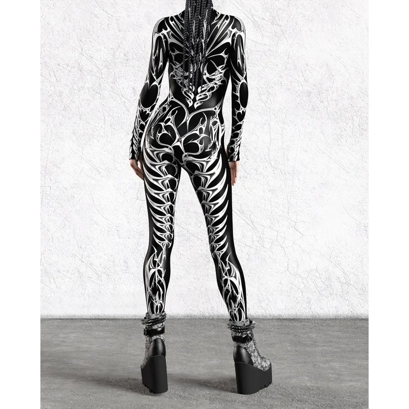 Ee01 unissex rede gótica macacão adulto punk bodysuit halloween zentai terno festival festa morphsuit rave outfits aéreo yio0!