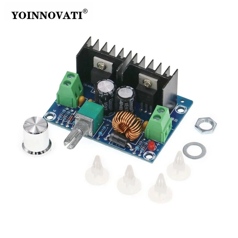 XH-M401 DC-DC Buck Converter Module 4-40V to 1.25-36V 8A 200W Adjustable Step-Down Power Supply PWM Voltage Regulator Board