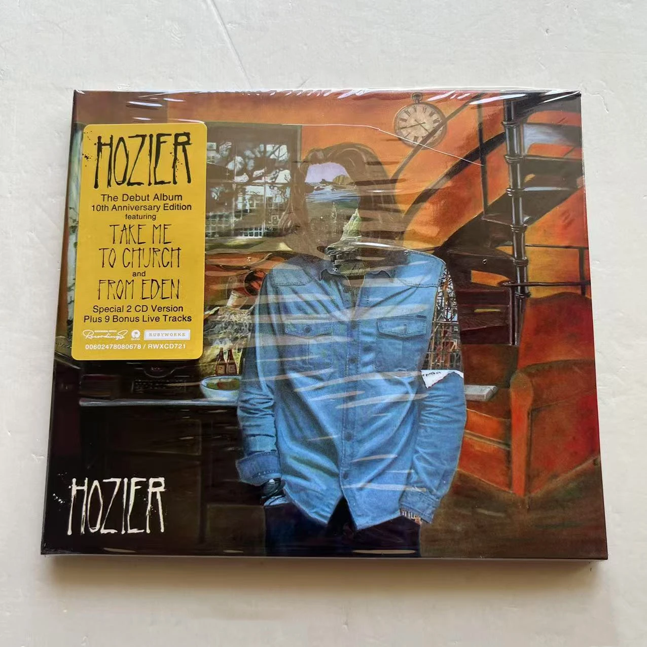 Álbum de lujo del 10 ° aniversario de CD de música de Blues Hozier, Take Me to Church, 2 uds., grabación de música, Cosplay, Walkman, coche, trampas, caja de regalo
