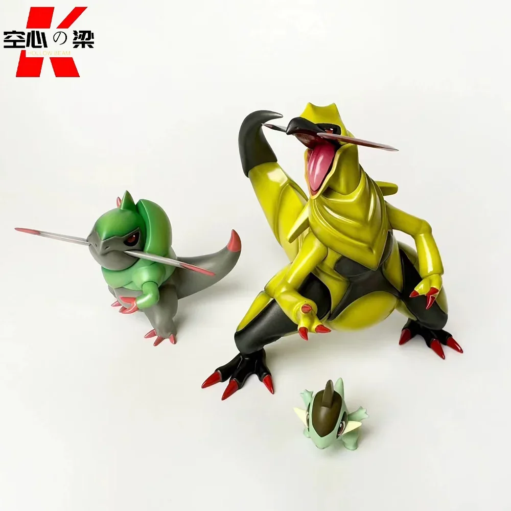 [1/20 Scale World] Axew & Fraxure & Haxorus Yaya Axetooth Dragon Double Ax Battle Dragon Toy Figure Decoration