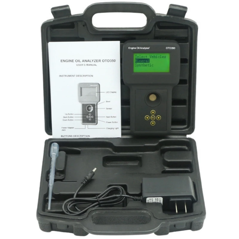 Engine Oil Analyzer OTO350 Motor Oil Tester For Synthetic Standard Motor Oils Work With All Diesel Or Gas Engines