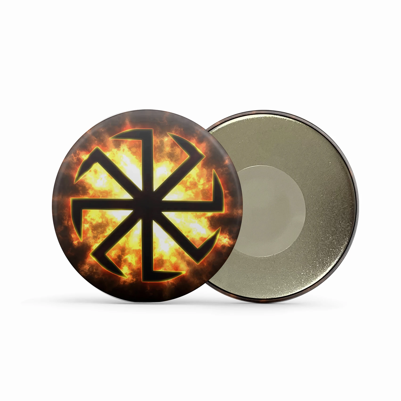 Russian wheel Slavic Kolovrat Runes Eight Ray Fridge Magnets Home Refrigerator Decor Gift Souvenir Support Icons Custom BXT-284