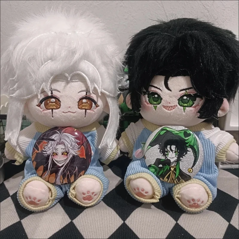 

20 см аниме-игровые атрибуты Арлекин Каваи, хлопковая кукла для косплея со скелетом, мультяшное платье, игрушечные фигурки, коллекция фанатов, подарок