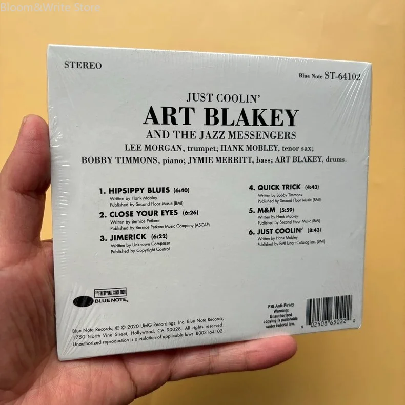 Classic Jazz Music Art Blakey & The Jazz Messengers Just Coolin' CD Music Record Car Soundtracks Box Party Music Collection