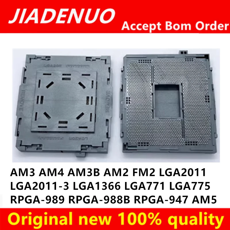 AM2 AM3 AM4 AM5 AM3B FM2 LGA771 LGA775 LGA1366 LGA2011 For Motherboard Mainboard Soldering BGA CPU Socket Holder with Tin Balls