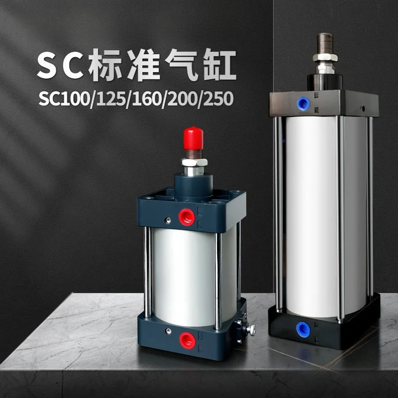 Manufacturer pneumatic components SC100/125/160/200/250 aluminum alloy light sc series standard cylinder