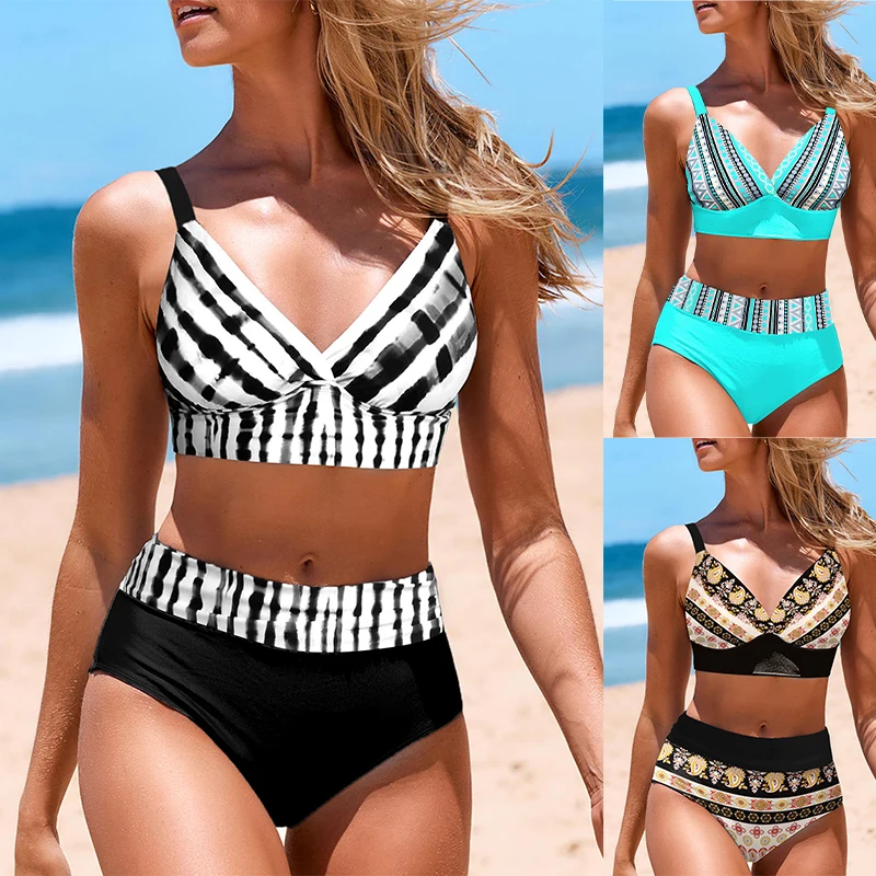 

Women's Sexy Swimwear Swimwear Two Piece Swimwear Women's Swimwear New Print Bikini 2023 New Summer Fashion Women's Beach Bikini