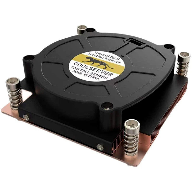 

Ultra-thin LGA1700 1u soaking plate pure copper heat sink server platform temperature control fan new
