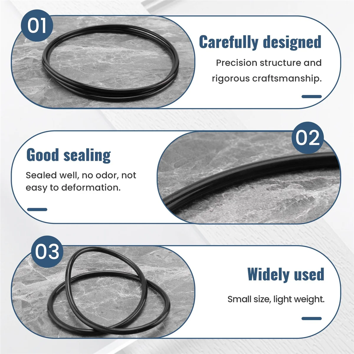 Eau 151122   Joints toriques de remplacement pour taille Big Blue ORing Buna-N (paquet de 3)