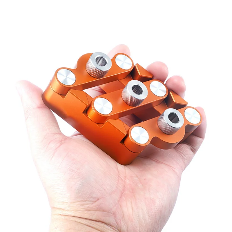 Hot Sale-Self-Centering Dowelling Jig Set Wood Furniture Mortise And Tenon Joint Punching Locator Pocket Doweling Jig