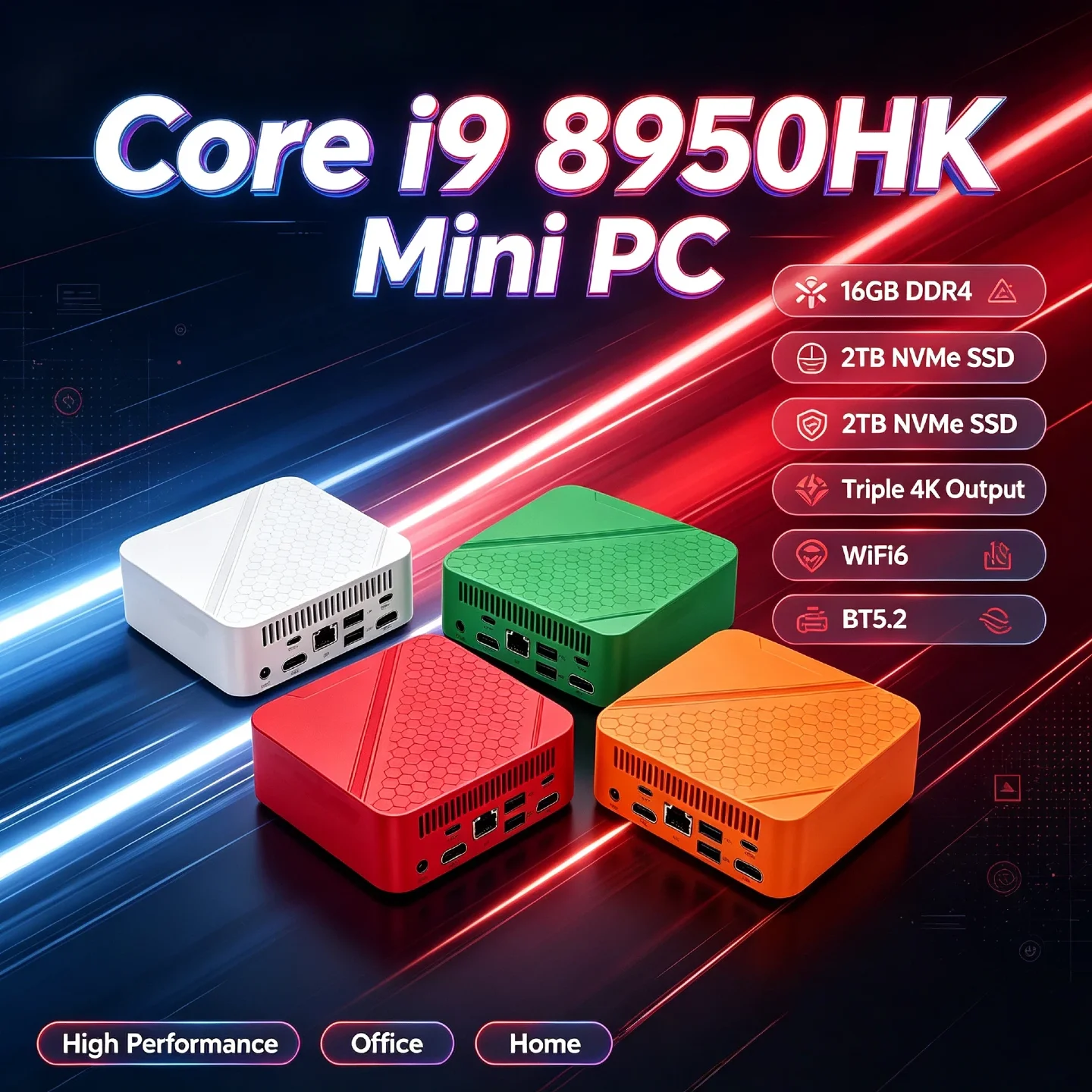 core-i9-8950hk搭載-インテル-ミニデスクトップ-16gb-ddr4-2tb-nvme-ssd-トリプル4k出力-wifi6-bt52-高性能-オフィス-ホーム-プロ-学生向け
