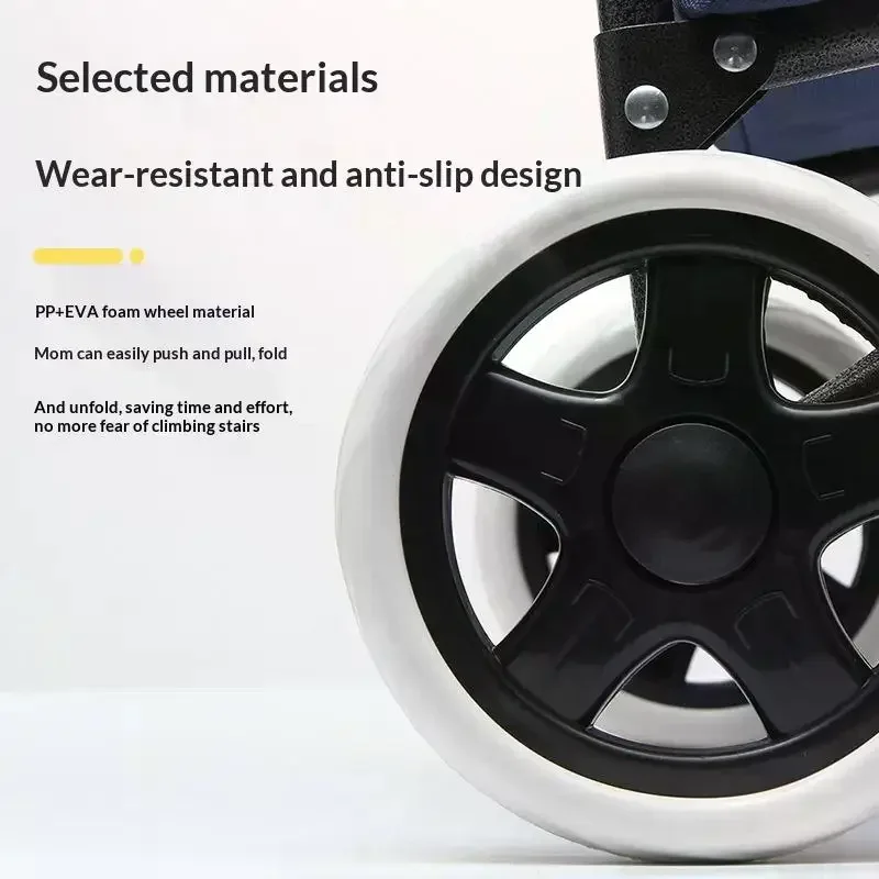 2Pcs Fashion Flexible Shopping Cart Wheels Replacement Anti Slip Travelling Trolley Caster Wear-resistant Tire Wheel Fashion