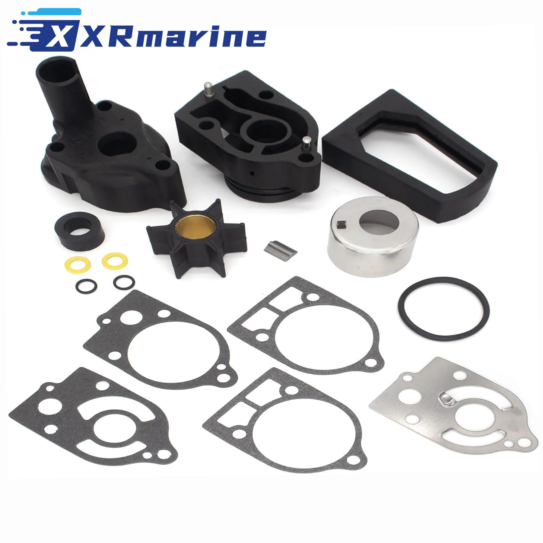 18-3324 Water Pump Impeller Repair Kit for Mercury Marine 2 Str 2/3/4 Cyl 30 35 40 45 50 65 70 HP Outboard Engine Cooling System