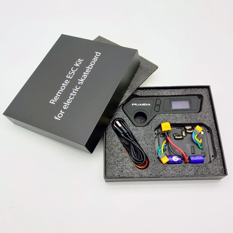 Electric four-wheel skateboard controller, remote control main control kit 36V glue filling double drive four-wheel drive hub
