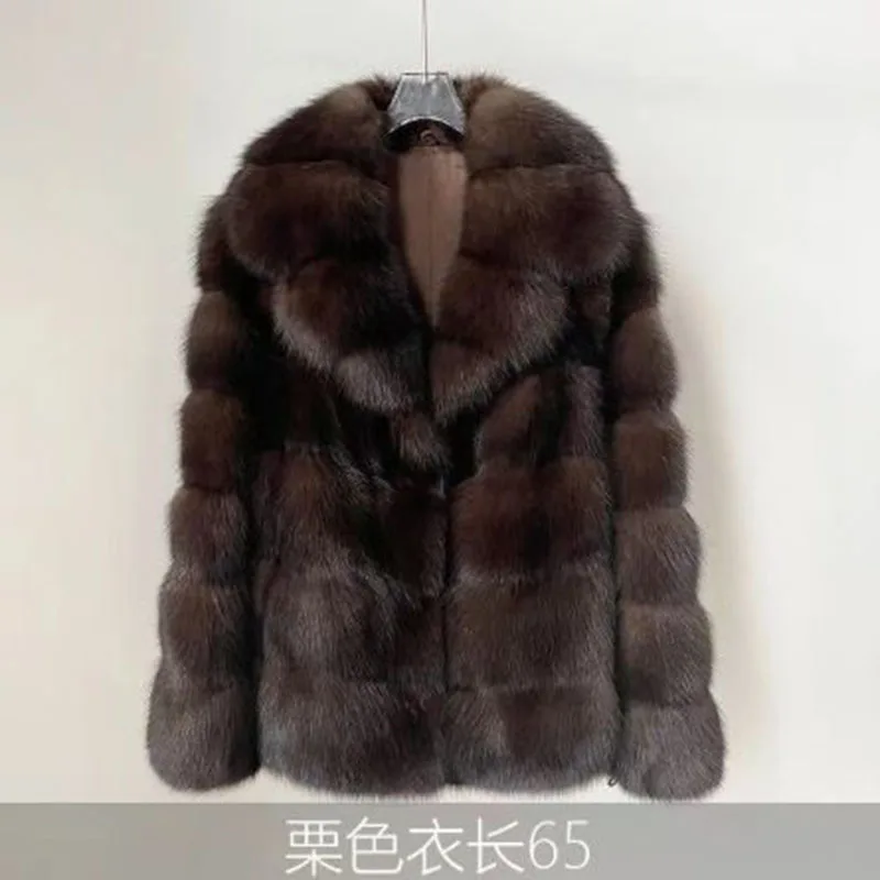 معطف عالي الجودة تقليد فرو المنك التنقل معطف فرو المرأة 2025 جديد مزاجه سميك الترفيه الشتاء الدافئ معطف فرو المرأة #5