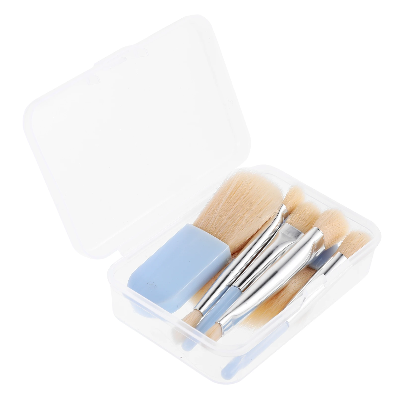 

Makeup Brush Set Portable Eye Shadow Brushes Artificial Fiber Foundation with Case Blush Travel