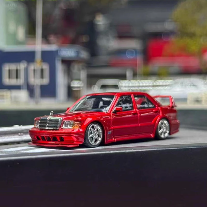

HKM 1:64 Scale 190E W201 2.5-16 Evo II Restmod Alloy Car Model Classics Adult Souvenir Gift Static Display