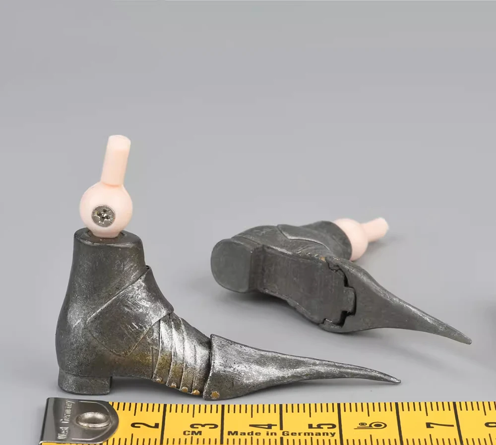 1/6 POPTOYS ALS016 The Era of Europa War Gothic Knight Female Soldier Solid Boot Shoe with Foot Connector Hand Types For 12