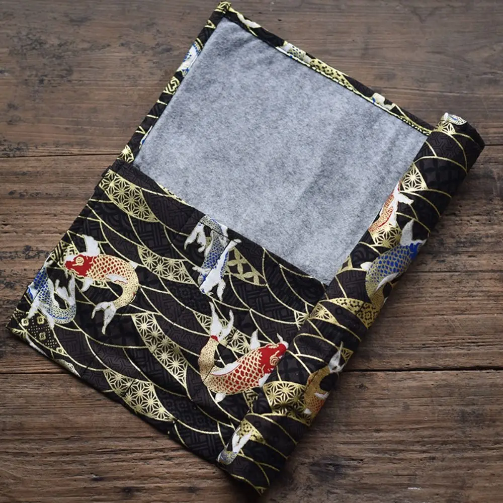 Chinese Style Roll Pen Curtain Roll Up Vintage Pen Holder Storage Pouch Pencil Bag Holder Paint Brush Makeup Brush Wrap