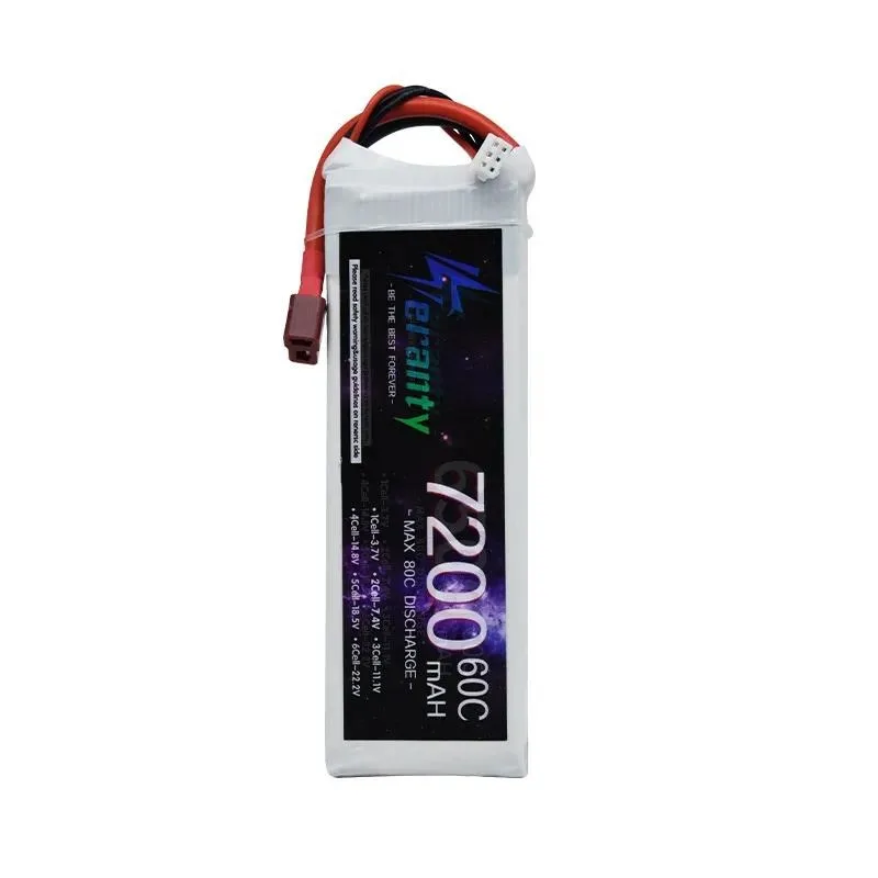 for 2S 7.4V 7200mAh 60C Lithium Battery for Model Aircraft UAV RC Car Ship Charging Model Toy