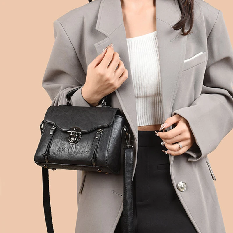 Women Cross Border Direct Supply Crossbody Bag 2024 New Trendy Retro Hand-held Shoulder Bag Small Versatile Fashionable Handbag