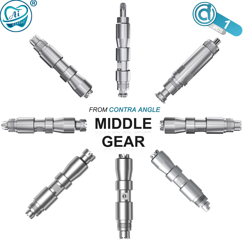 

AI-G AI Dental Rotate Middle Gears Low Speed Contra Angle/Implant/Endodontic Handpiece Driver Shaft Dentist Replacement Parts