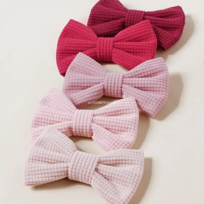 Bowknot Hairgrip Headdress for Daily Wearing Plaids Pattern Headwear for Girl Dropship