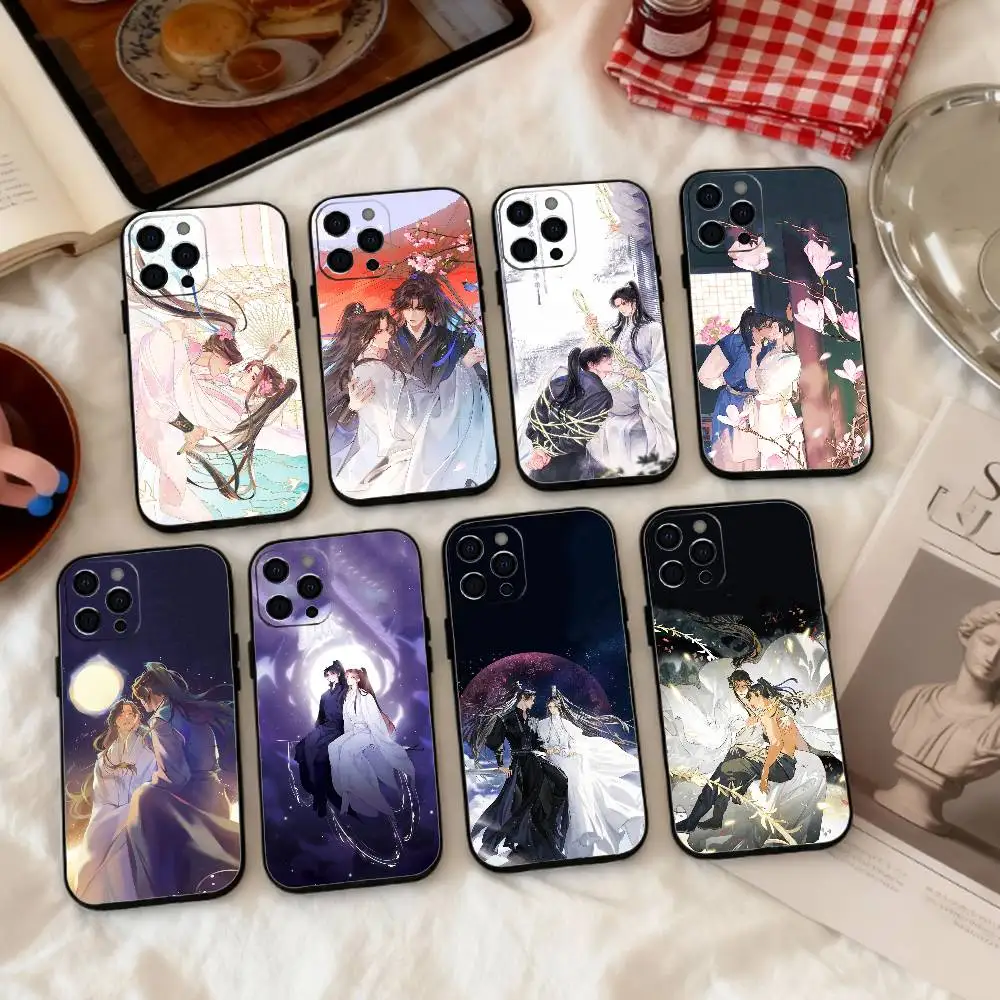 

Husky and White Cat Shizun BL Xianxia Art Phone Case Silicone Soft For IPhone 17 16 15 14 13 12 11 X XR Plus Pro Max Plus