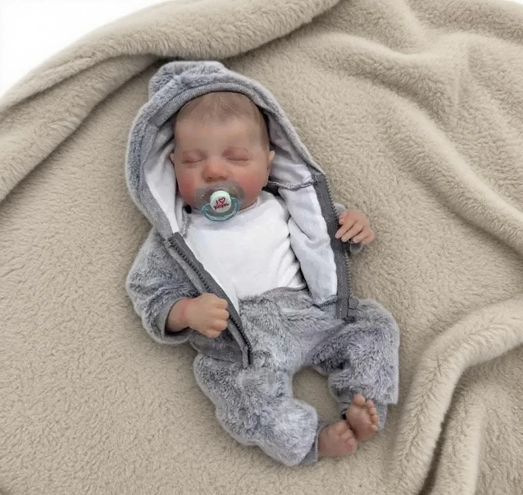 Boneca Levi Reborn Baby Boy de 19" – O presente de Natal realista para colecionadores e crianças, meticulosamente pintado à mão com pele macia