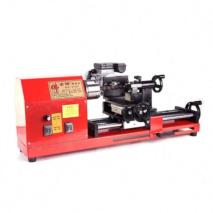 

A Small Electric Industrial DIY Multi Functional Woodworking Lathe With Variable Speed Control Used For Craft FurnitureATV&UTV