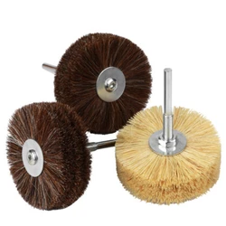 Horse Hair Polishing Brush / Sisal Polishing Brush / Wood Relief Root Carving, Mahogany Carving Surface Polishing and Waxing