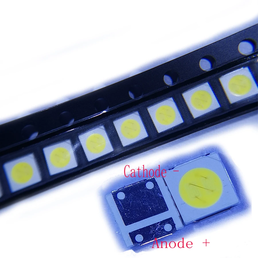 200PCS/Lot SMD LED 3030 6V 1.8W Cool White 150-182LM For Lextar TV Backlight Application