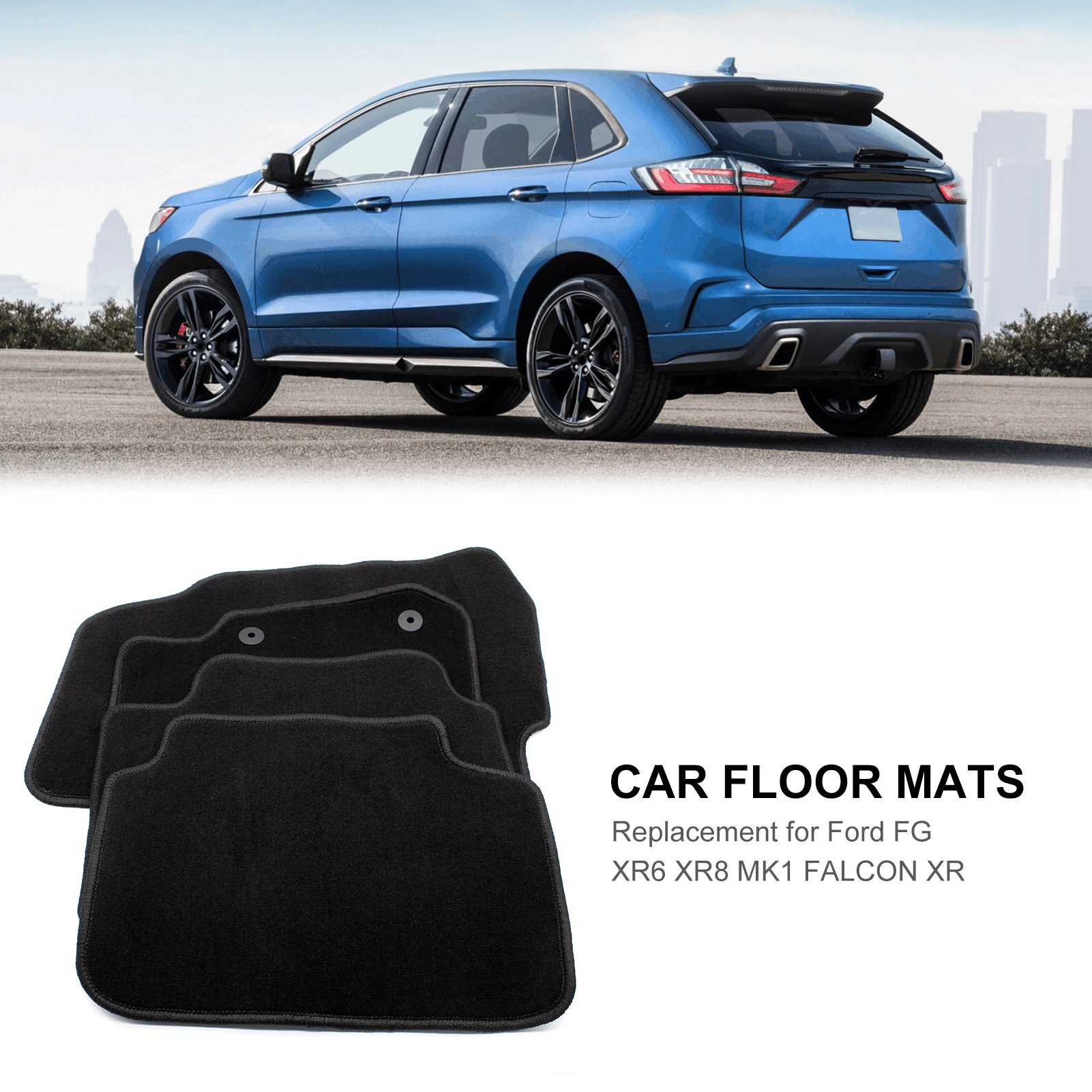 

Floor Mats for Cars, 4-Piece All Weather Car Floor Liners Replacement for Ford FG XR6 XR8 MK1 FALCON XR