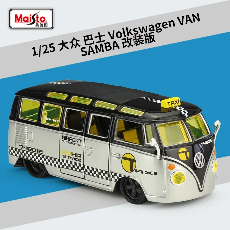 Merck Figure 1:25 Volkswagen VAN SAMBA modified car simulation alloy car model