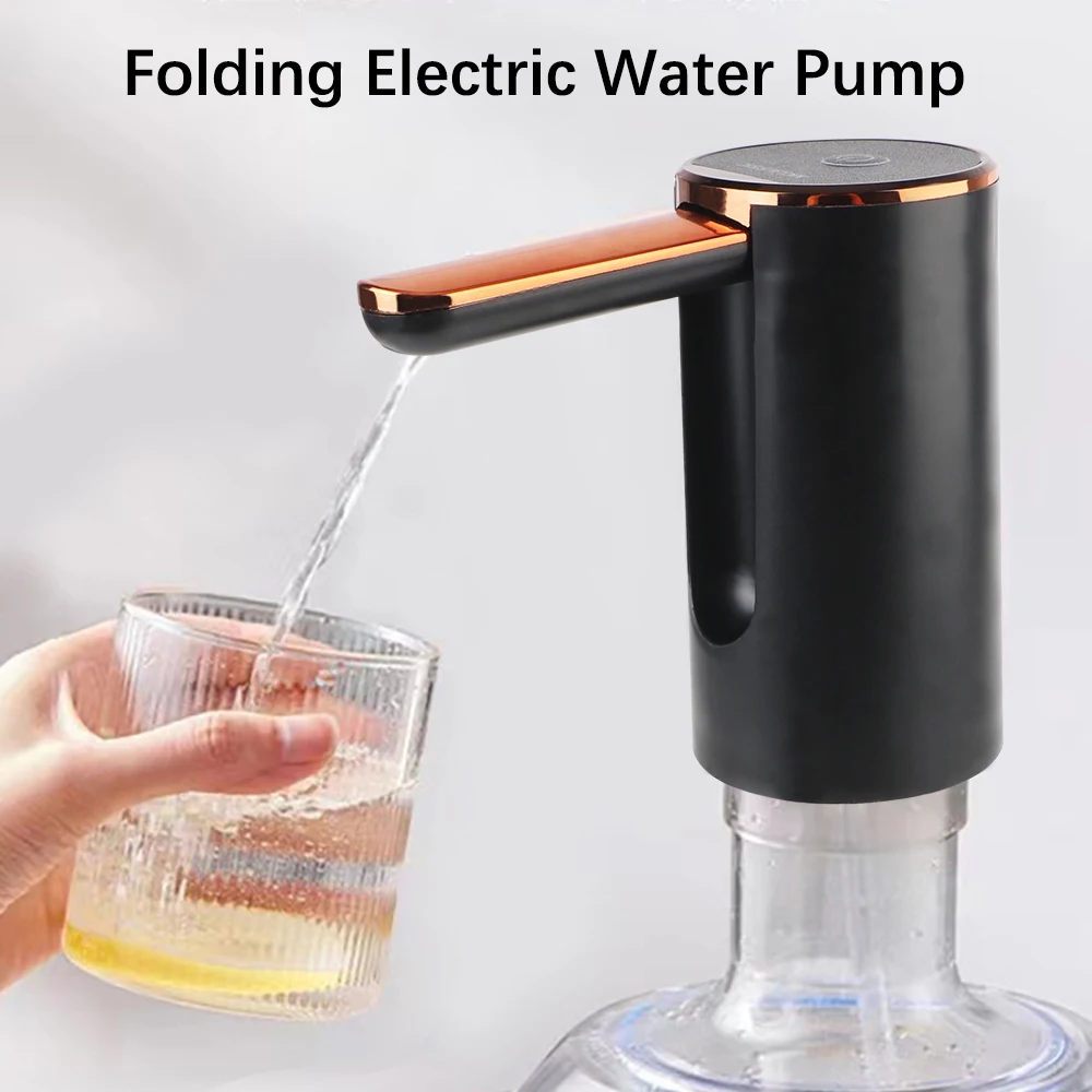 USB Rechargeable Small Automatic Water Dispenser Portable Folding Wireless Electric Water Pump Barreled Water Pumping Device