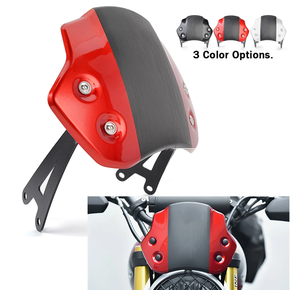 

Motorcycle PC plastic Windscreen Wind Deflector For Triumph SCRAMBLER 400 X 2024 2025