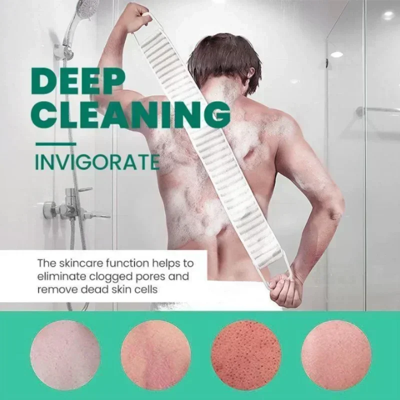 Shower Exfoliating Brush Body Scrub Bath Belt Towel Ball Back Scrubber Brush Mud Clean Korean Body Washcloth Japanese Pull Strap