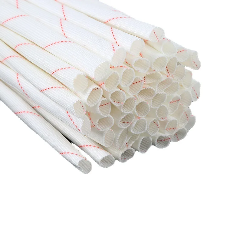 Fiberglass Tube Silicone Resin Coated Insulated Soft Chemical Glass Fiber Braided Sleeve High Temperature Pipe Wire Wrap