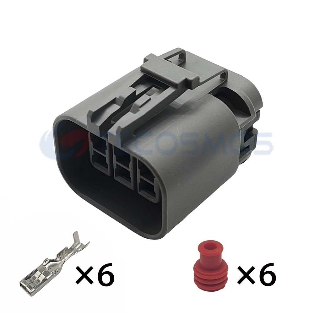 1/5/10 Set 6 Pin Waterproof Wire Plug Connectors for Automobiles (2.8) Female Including Pins 7122-1864-40 7223-1864-40