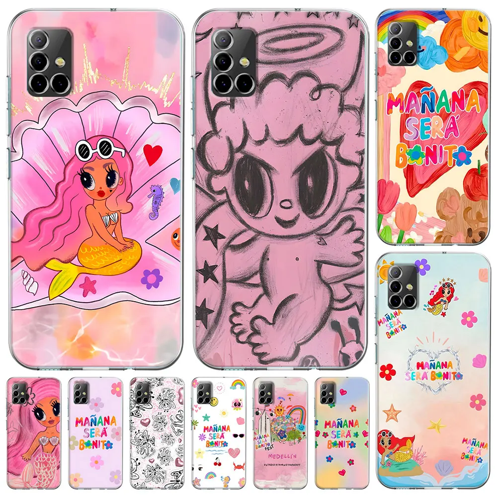 Karol G Manana Sera Bonito Silicone Case for Samsung Galaxy A54 A14 A51 A31 A53 A52 A12 A15 A25 A35 A55 A21s A24 A41 Phone Cover