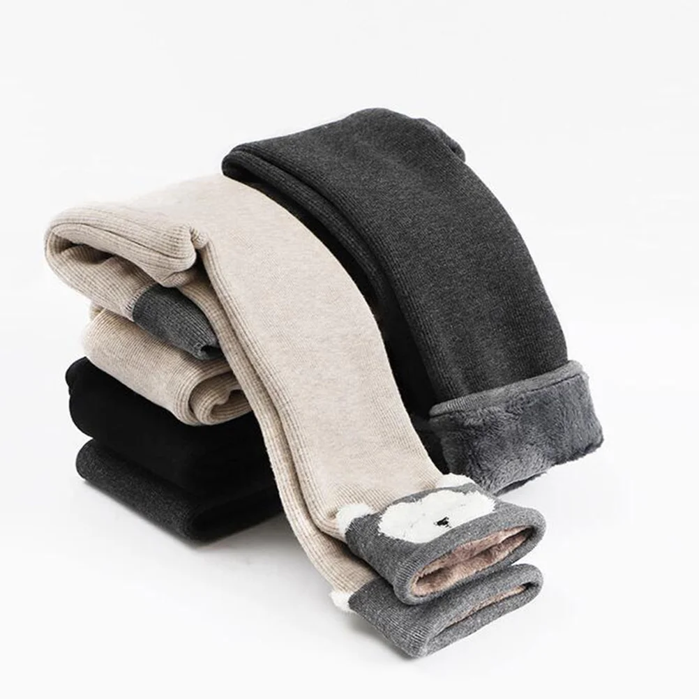 

1Pcs Cartoon Kids Warm Pants Toddler Winter Cotton Elastic Waist Comfortable Protective Baby Clothes Kids Warm Pants