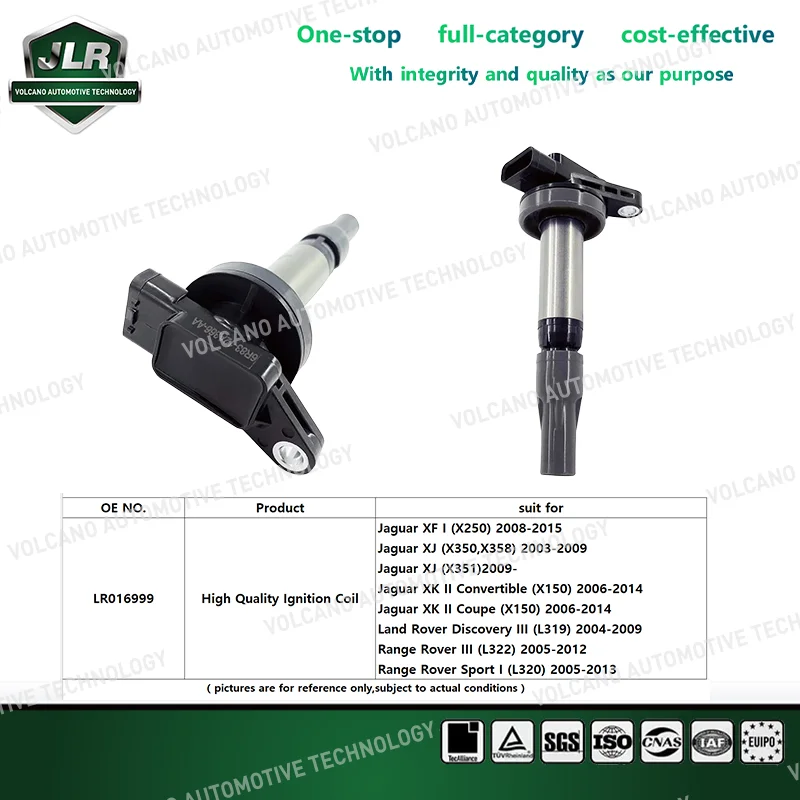 Ignition Coil For Land Rover Jaguar EX XF F-PACE E-PACE XJ XK LR  VELAR DEFENDER OEM: JDE38637 LR016999 LR035548 NEC000110L