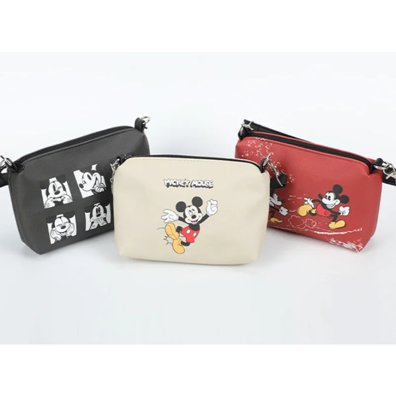 

Disney Mickey handbag female cartoon versatile small shopping casual handbag red cute shoulder armpit bag