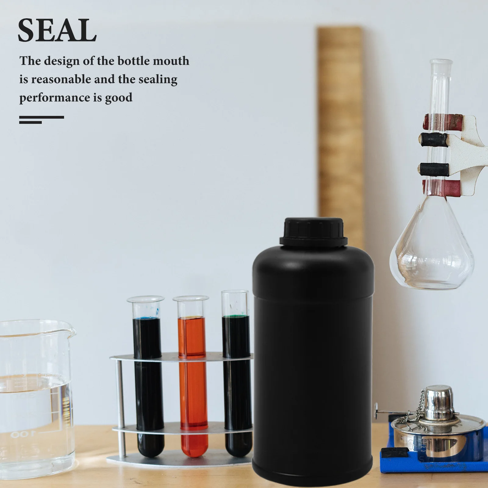 4 ชิ้น 1000 มลขวดพลาสติกสำหรับใส่สารเคมีความจุขนาดใหญ่ป้องกันการรั่วซึมภาชนะบรรจุตัวอย่างในห้องปฏิบัติการขวดเก็บสารเคมีสำหรับของเหลว