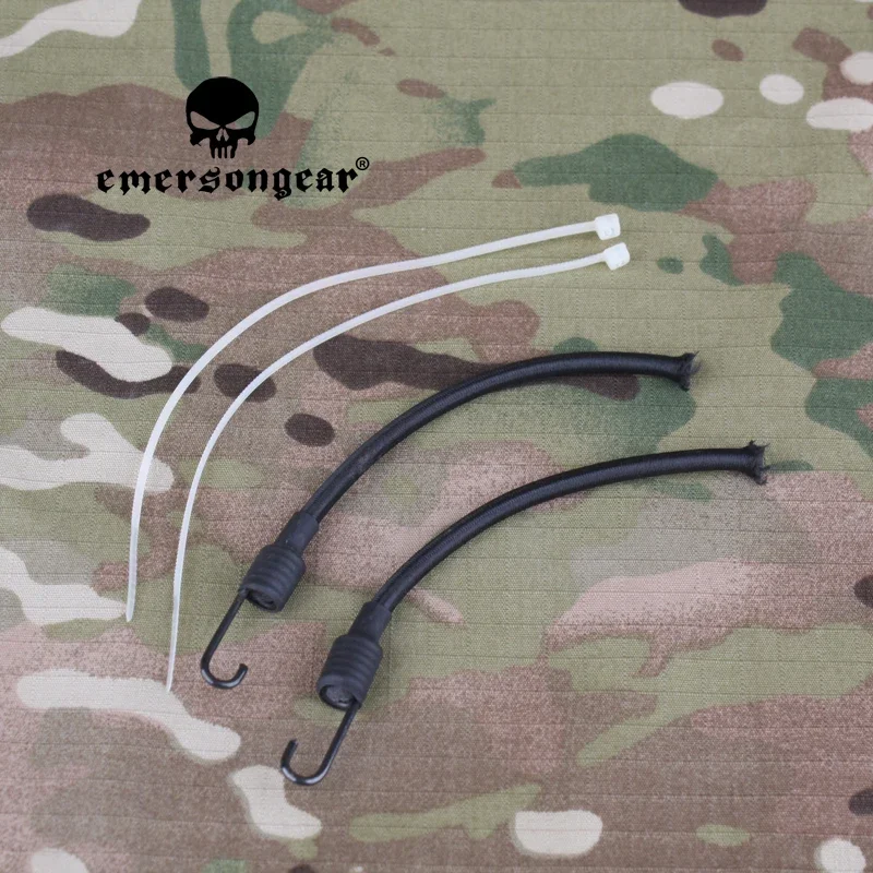 

EMERSONGEAR 2PCS/Set Tactical Helmet Lanyard Guide Rail Safety Elastic Strap Belts For Fast Tactics Airsoft Training Hunting