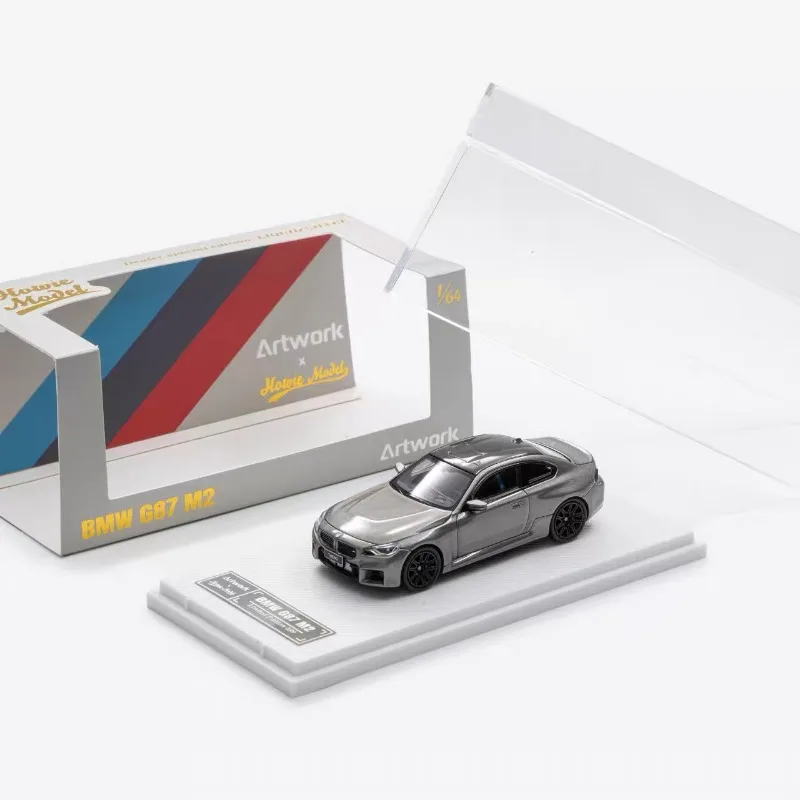

Модель Howie 1/64 BMW G87 M2, литая под давлением модель автомобиля из сплава, игрушка для мальчиков, детский подарок, коллекционное украшение для взрослых.